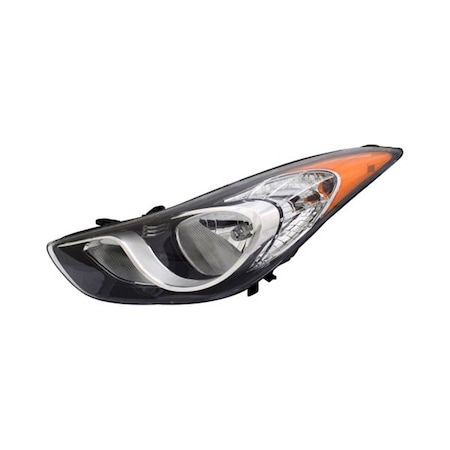 Tyc 20-9454-00 Left Hand Halogen Headlight Assembly for 2011-2013 Hyundai Elantra Koreabuilt TYC20-9454-00